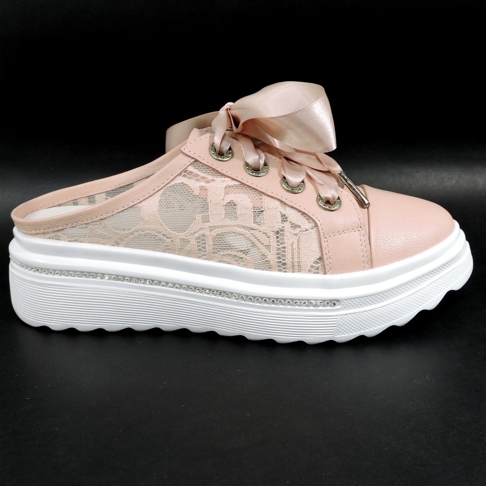 FRANCESCO V. 🇮🇹 WOMENS BEIGE LEATHER COMFORT SUMMER WEDGE MULES